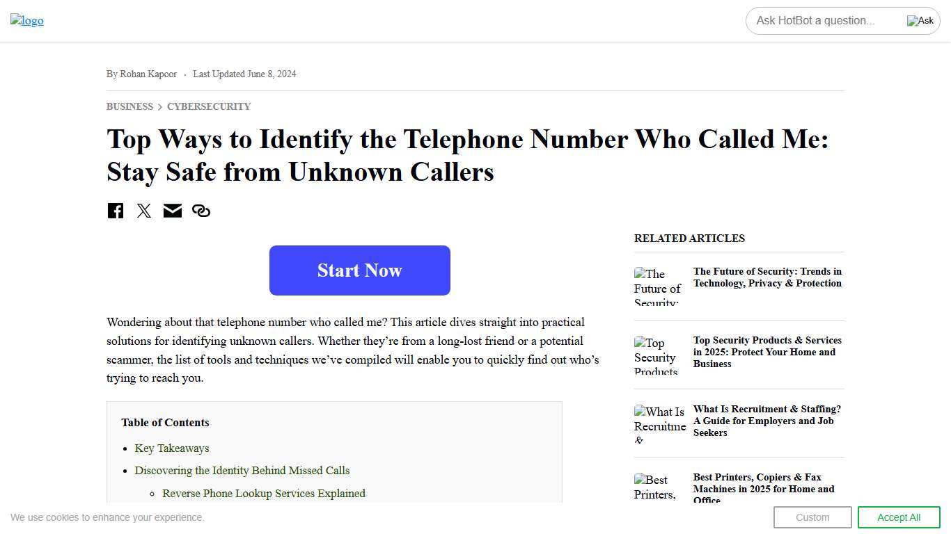 Top Ways To Identify The Telephone Number Who Called Me: Stay Safe From Unknown Callers